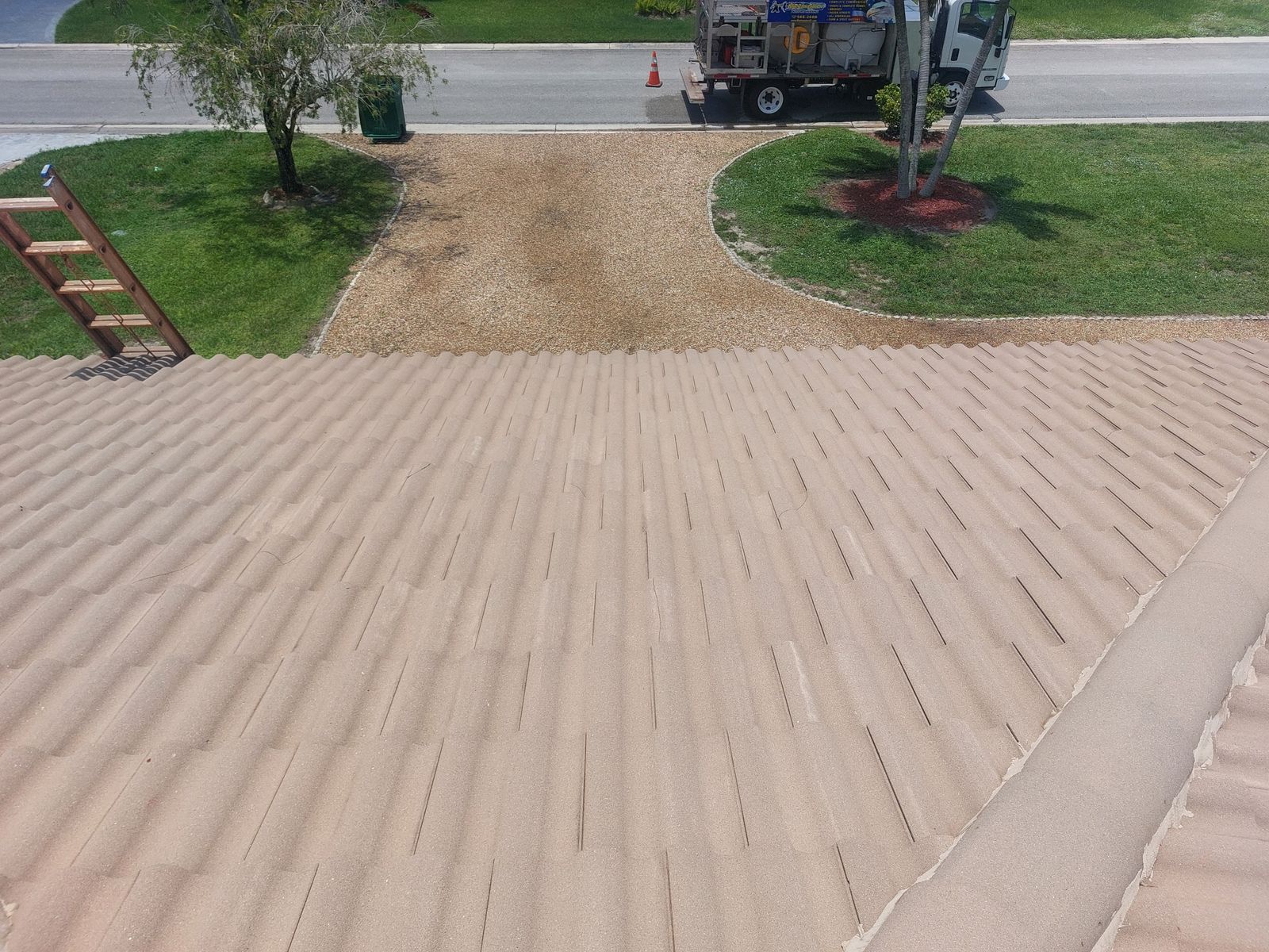 Tile roof after cleaning — SW Florida